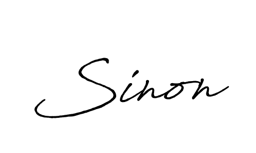 How to make Sinon signature? Antro_Vectra_Bolder is a professional autograph style. Create handwritten signature for Sinon name. Sinon signature style 7 images and pictures png