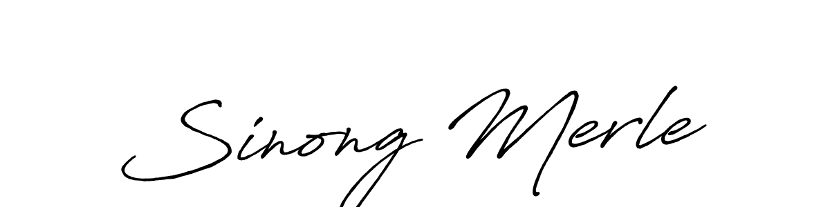 How to Draw Sinong Merle signature style? Antro_Vectra_Bolder is a latest design signature styles for name Sinong Merle. Sinong Merle signature style 7 images and pictures png