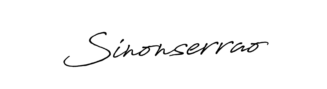 It looks lik you need a new signature style for name Sinonserrao. Design unique handwritten (Antro_Vectra_Bolder) signature with our free signature maker in just a few clicks. Sinonserrao signature style 7 images and pictures png