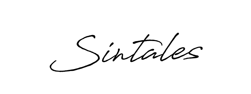 Design your own signature with our free online signature maker. With this signature software, you can create a handwritten (Antro_Vectra_Bolder) signature for name Sintales. Sintales signature style 7 images and pictures png