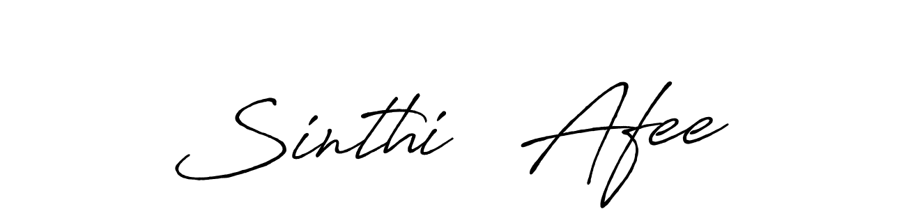 Design your own signature with our free online signature maker. With this signature software, you can create a handwritten (Antro_Vectra_Bolder) signature for name Sinthi   Afee. Sinthi   Afee signature style 7 images and pictures png