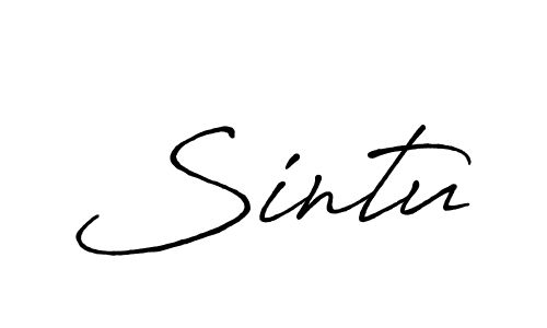 You should practise on your own different ways (Antro_Vectra_Bolder) to write your name (Sintu) in signature. don't let someone else do it for you. Sintu signature style 7 images and pictures png