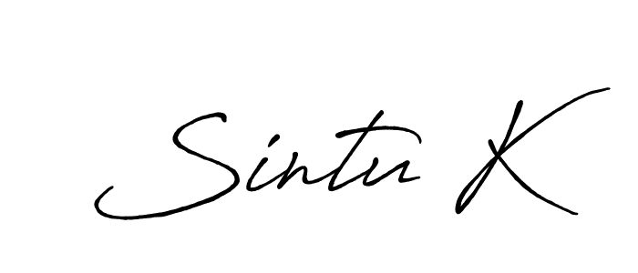 The best way (Antro_Vectra_Bolder) to make a short signature is to pick only two or three words in your name. The name Sintu K include a total of six letters. For converting this name. Sintu K signature style 7 images and pictures png