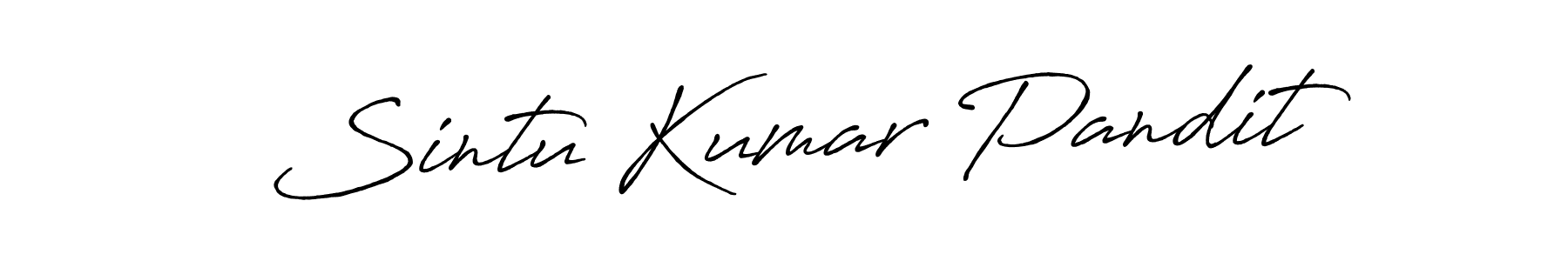 The best way (Antro_Vectra_Bolder) to make a short signature is to pick only two or three words in your name. The name Sintu Kumar Pandit include a total of six letters. For converting this name. Sintu Kumar Pandit signature style 7 images and pictures png