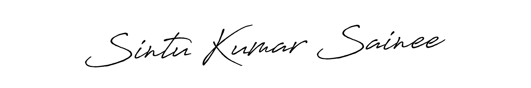 Use a signature maker to create a handwritten signature online. With this signature software, you can design (Antro_Vectra_Bolder) your own signature for name Sintu Kumar Sainee. Sintu Kumar Sainee signature style 7 images and pictures png