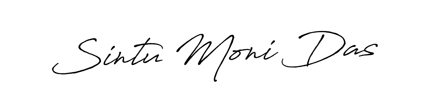 How to make Sintu Moni Das signature? Antro_Vectra_Bolder is a professional autograph style. Create handwritten signature for Sintu Moni Das name. Sintu Moni Das signature style 7 images and pictures png