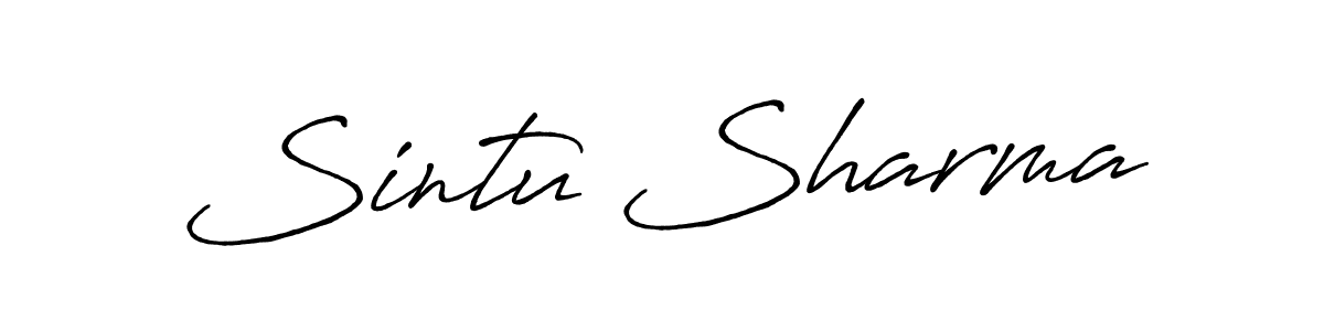 Also we have Sintu Sharma name is the best signature style. Create professional handwritten signature collection using Antro_Vectra_Bolder autograph style. Sintu Sharma signature style 7 images and pictures png