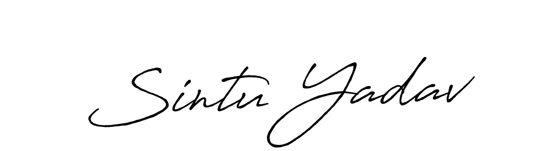 Also You can easily find your signature by using the search form. We will create Sintu Yadav name handwritten signature images for you free of cost using Antro_Vectra_Bolder sign style. Sintu Yadav signature style 7 images and pictures png