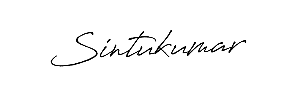 You should practise on your own different ways (Antro_Vectra_Bolder) to write your name (Sintukumar) in signature. don't let someone else do it for you. Sintukumar signature style 7 images and pictures png