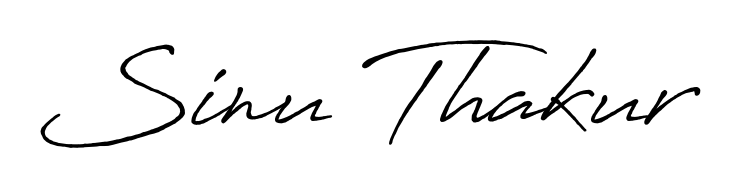 Get inspired by this graceful Antro_Vectra_Bolder signature style for name Sinu Thakur. Smooth loops and balanced proportions for everyday use. Sinu Thakur signature style 7 images and pictures png