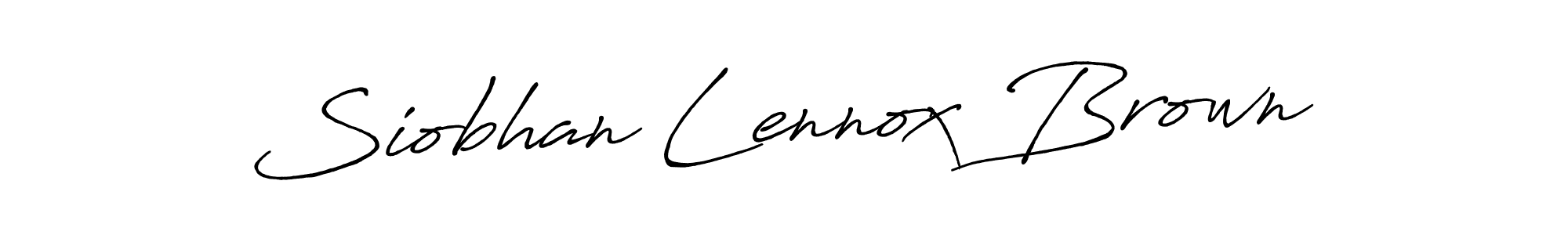 The best way (Antro_Vectra_Bolder) to make a short signature is to pick only two or three words in your name. The name Siobhan Lennox Brown include a total of six letters. For converting this name. Siobhan Lennox Brown signature style 7 images and pictures png