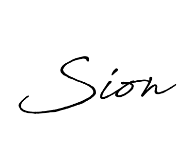 You should practise on your own different ways (Antro_Vectra_Bolder) to write your name (Sion) in signature. don't let someone else do it for you. Sion signature style 7 images and pictures png