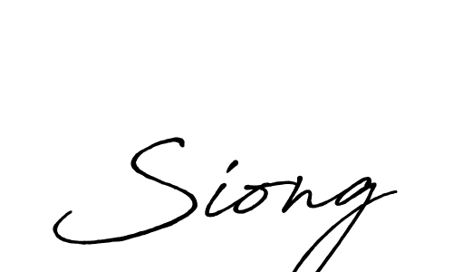How to make Siong signature? Antro_Vectra_Bolder is a professional autograph style. Create handwritten signature for Siong name. Siong signature style 7 images and pictures png