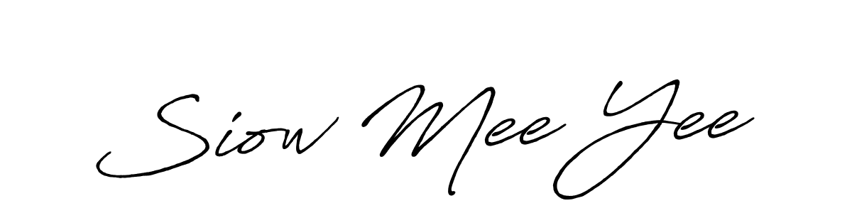 Use a signature maker to create a handwritten signature online. With this signature software, you can design (Antro_Vectra_Bolder) your own signature for name Siow Mee Yee. Siow Mee Yee signature style 7 images and pictures png