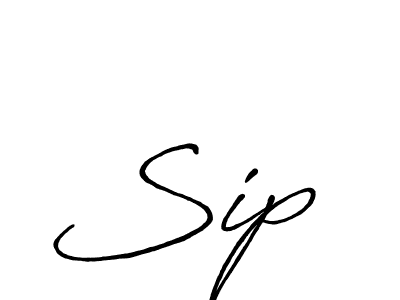 How to make Sip  name signature. Use Antro_Vectra_Bolder style for creating short signs online. This is the latest handwritten sign. Sip  signature style 7 images and pictures png