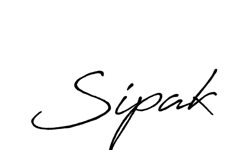 Use a signature maker to create a handwritten signature online. With this signature software, you can design (Antro_Vectra_Bolder) your own signature for name Sipak. Sipak signature style 7 images and pictures png