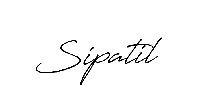 How to make Sipatil signature? Antro_Vectra_Bolder is a professional autograph style. Create handwritten signature for Sipatil name. Sipatil signature style 7 images and pictures png