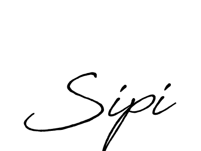 How to make Sipi name signature. Use Antro_Vectra_Bolder style for creating short signs online. This is the latest handwritten sign. Sipi signature style 7 images and pictures png