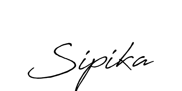 How to make Sipika signature? Antro_Vectra_Bolder is a professional autograph style. Create handwritten signature for Sipika name. Sipika signature style 7 images and pictures png