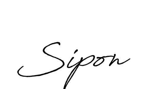 Use a signature maker to create a handwritten signature online. With this signature software, you can design (Antro_Vectra_Bolder) your own signature for name Sipon. Sipon signature style 7 images and pictures png