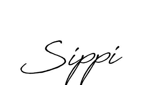 Use a signature maker to create a handwritten signature online. With this signature software, you can design (Antro_Vectra_Bolder) your own signature for name Sippi. Sippi signature style 7 images and pictures png