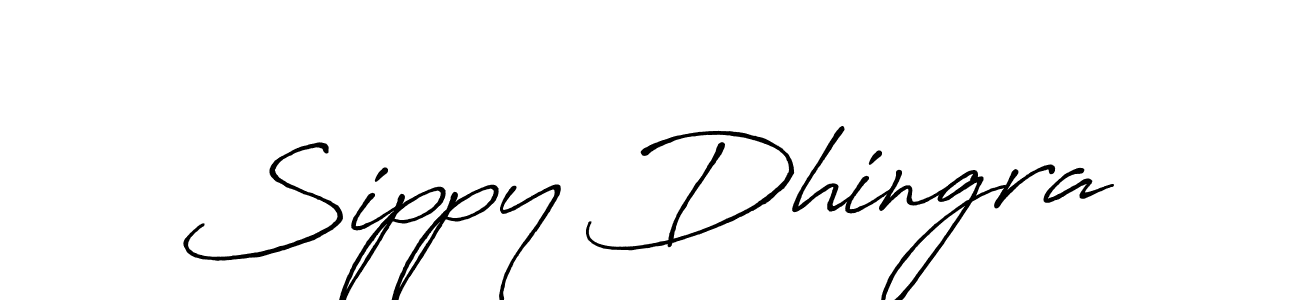 The best way (Antro_Vectra_Bolder) to make a short signature is to pick only two or three words in your name. The name Sippy Dhingra include a total of six letters. For converting this name. Sippy Dhingra signature style 7 images and pictures png