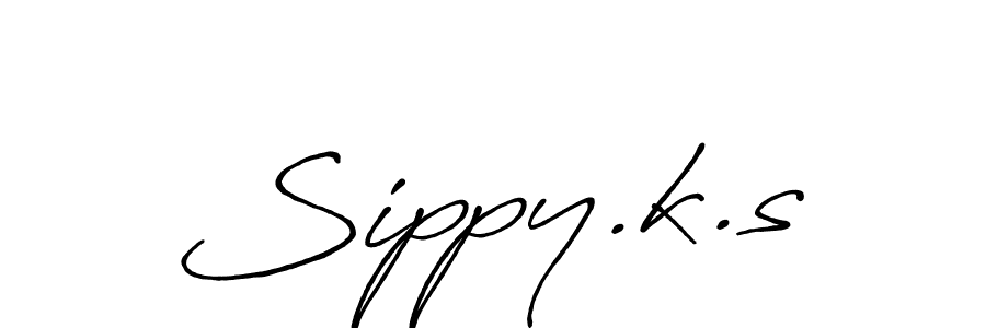 Make a beautiful signature design for name Sippy.k.s. Use this online signature maker to create a handwritten signature for free. Sippy.k.s signature style 7 images and pictures png