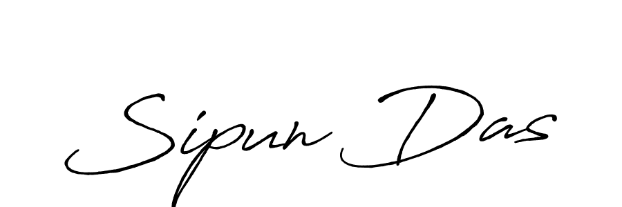 Create a beautiful signature design for name Sipun Das. With this signature (Antro_Vectra_Bolder) fonts, you can make a handwritten signature for free. Sipun Das signature style 7 images and pictures png