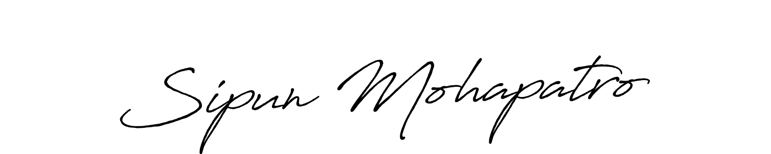 Similarly Antro_Vectra_Bolder is the best handwritten signature design. Signature creator online .You can use it as an online autograph creator for name Sipun Mohapatro. Sipun Mohapatro signature style 7 images and pictures png