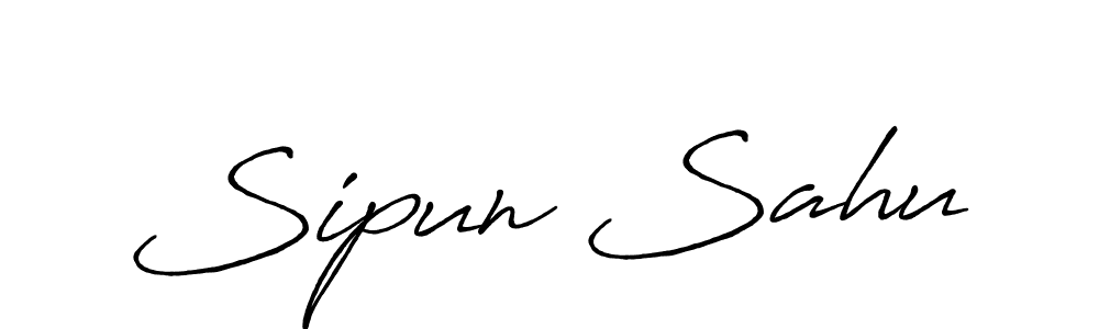 You should practise on your own different ways (Antro_Vectra_Bolder) to write your name (Sipun Sahu) in signature. don't let someone else do it for you. Sipun Sahu signature style 7 images and pictures png