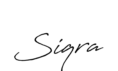 Design your own signature with our free online signature maker. With this signature software, you can create a handwritten (Antro_Vectra_Bolder) signature for name Siqra. Siqra signature style 7 images and pictures png