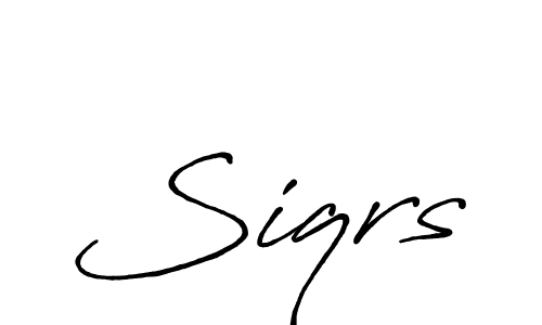 This is the best signature style for the Siqrs name. Also you like these signature font (Antro_Vectra_Bolder). Mix name signature. Siqrs signature style 7 images and pictures png