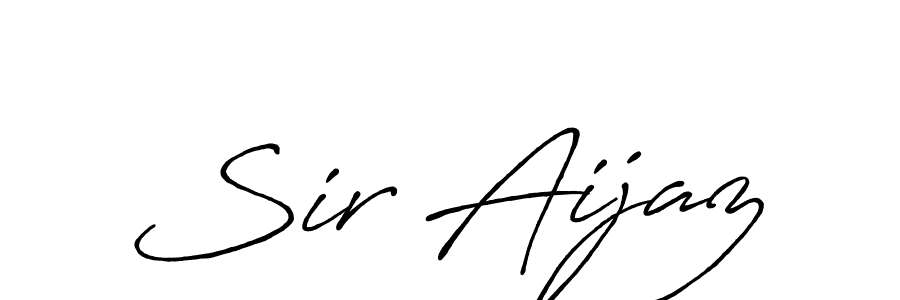 Antro_Vectra_Bolder is a professional signature style that is perfect for those who want to add a touch of class to their signature. It is also a great choice for those who want to make their signature more unique. Get Sir Aijaz name to fancy signature for free. Sir Aijaz signature style 7 images and pictures png