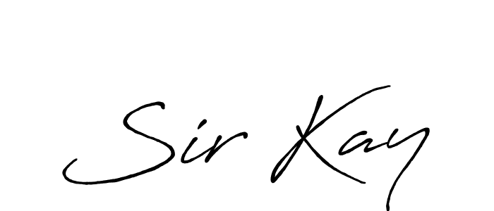 How to make Sir Kay name signature. Use Antro_Vectra_Bolder style for creating short signs online. This is the latest handwritten sign. Sir Kay signature style 7 images and pictures png