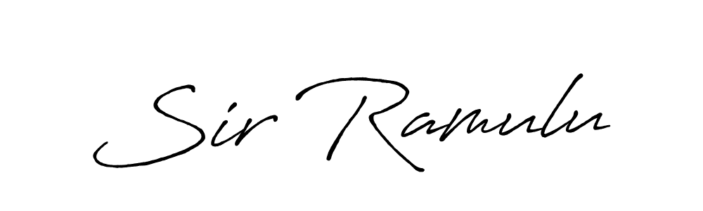Similarly Antro_Vectra_Bolder is the best handwritten signature design. Signature creator online .You can use it as an online autograph creator for name Sir Ramulu. Sir Ramulu signature style 7 images and pictures png