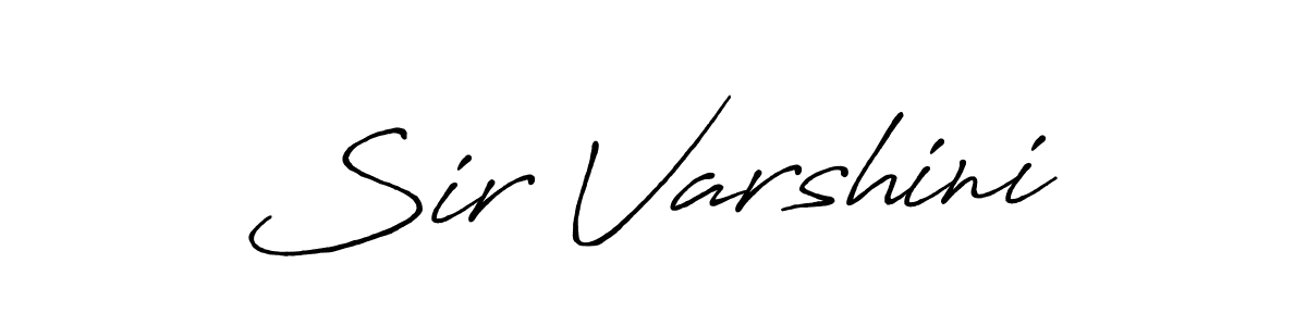 Use a signature maker to create a handwritten signature online. With this signature software, you can design (Antro_Vectra_Bolder) your own signature for name Sir Varshini. Sir Varshini signature style 7 images and pictures png