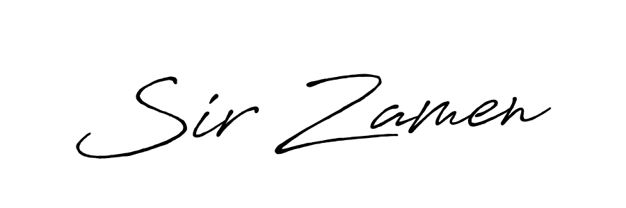 How to make Sir Zamen signature? Antro_Vectra_Bolder is a professional autograph style. Create handwritten signature for Sir Zamen name. Sir Zamen signature style 7 images and pictures png