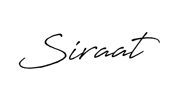 How to make Siraat name signature. Use Antro_Vectra_Bolder style for creating short signs online. This is the latest handwritten sign. Siraat signature style 7 images and pictures png
