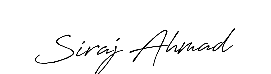 How to make Siraj Ahmad signature? Antro_Vectra_Bolder is a professional autograph style. Create handwritten signature for Siraj Ahmad name. Siraj Ahmad signature style 7 images and pictures png