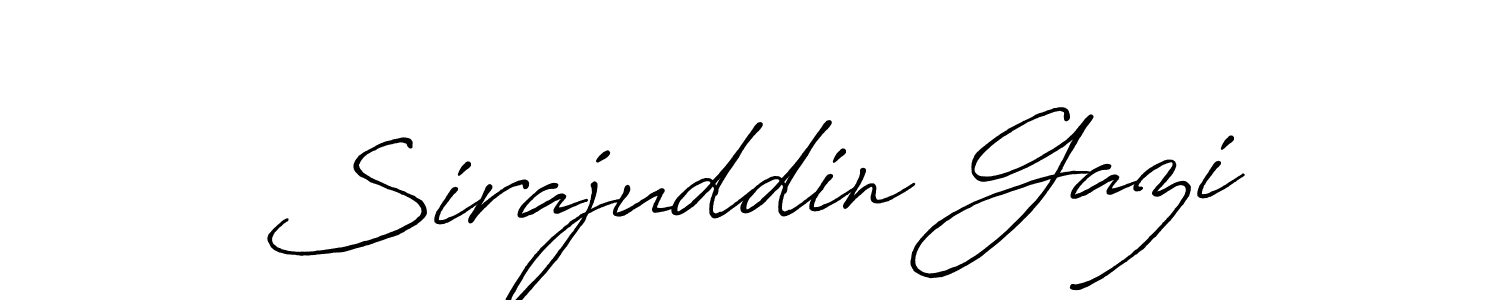 Also You can easily find your signature by using the search form. We will create Sirajuddin Gazi name handwritten signature images for you free of cost using Antro_Vectra_Bolder sign style. Sirajuddin Gazi signature style 7 images and pictures png