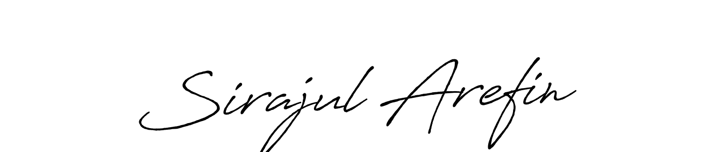 How to make Sirajul Arefin signature? Antro_Vectra_Bolder is a professional autograph style. Create handwritten signature for Sirajul Arefin name. Sirajul Arefin signature style 7 images and pictures png