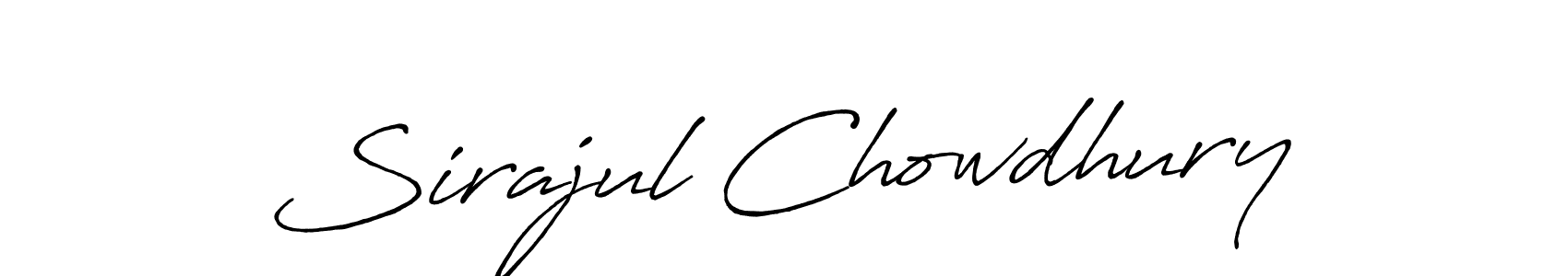 Sirajul Chowdhury stylish signature style. Best Handwritten Sign (Antro_Vectra_Bolder) for my name. Handwritten Signature Collection Ideas for my name Sirajul Chowdhury. Sirajul Chowdhury signature style 7 images and pictures png