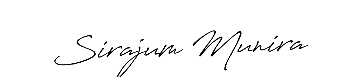 Use a signature maker to create a handwritten signature online. With this signature software, you can design (Antro_Vectra_Bolder) your own signature for name Sirajum Munira. Sirajum Munira signature style 7 images and pictures png