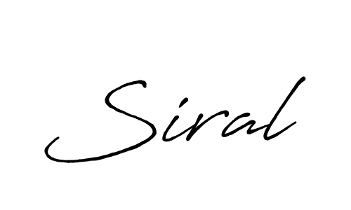 The best way (Antro_Vectra_Bolder) to make a short signature is to pick only two or three words in your name. The name Siral include a total of six letters. For converting this name. Siral signature style 7 images and pictures png