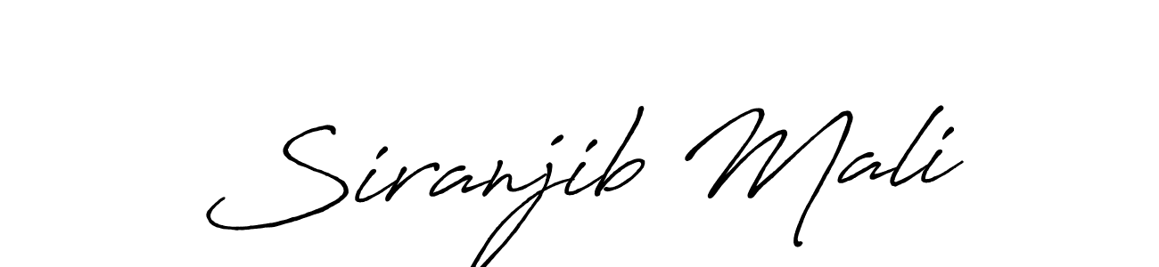How to make Siranjib Mali signature? Antro_Vectra_Bolder is a professional autograph style. Create handwritten signature for Siranjib Mali name. Siranjib Mali signature style 7 images and pictures png