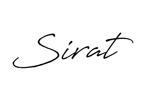 Make a beautiful signature design for name Sirat. With this signature (Antro_Vectra_Bolder) style, you can create a handwritten signature for free. Sirat signature style 7 images and pictures png