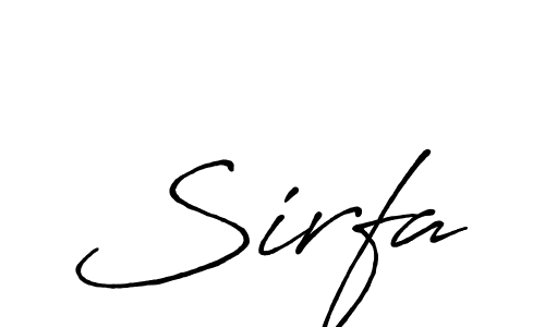 Make a beautiful signature design for name Sirfa. Use this online signature maker to create a handwritten signature for free. Sirfa signature style 7 images and pictures png