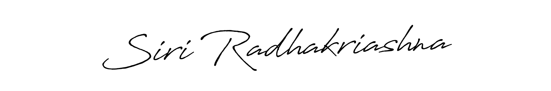 Also we have Siri Radhakriashna name is the best signature style. Create professional handwritten signature collection using Antro_Vectra_Bolder autograph style. Siri Radhakriashna signature style 7 images and pictures png