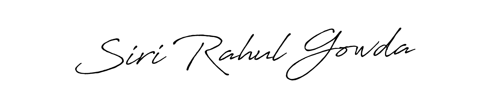 Also we have Siri Rahul Gowda name is the best signature style. Create professional handwritten signature collection using Antro_Vectra_Bolder autograph style. Siri Rahul Gowda signature style 7 images and pictures png
