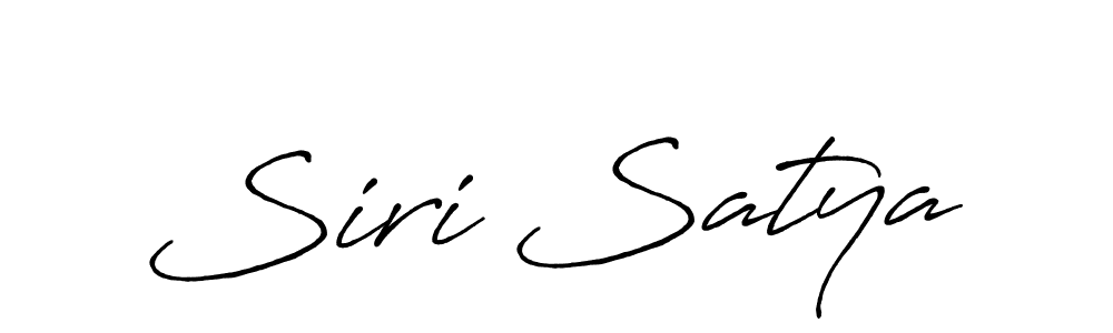 It looks lik you need a new signature style for name Siri Satya. Design unique handwritten (Antro_Vectra_Bolder) signature with our free signature maker in just a few clicks. Siri Satya signature style 7 images and pictures png